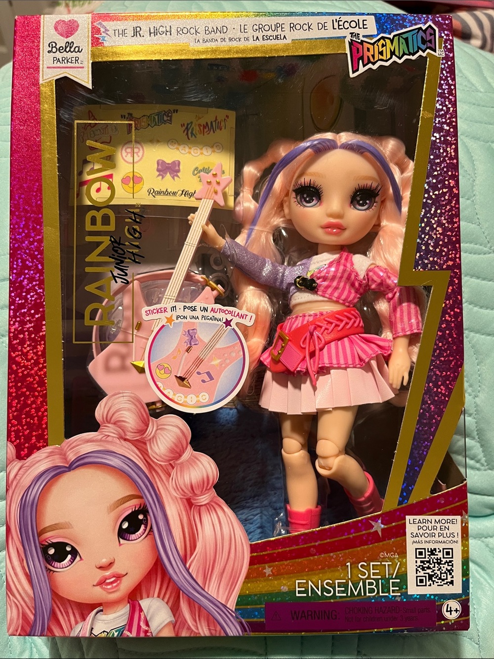 Bella Parker Prismatics Rainbow Junior High Doll - Pink & Purple Fashion